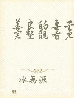 善良的妻子在线完整观看免费高清电影
