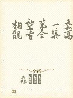 相望第一季免费观看全集高清