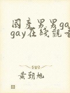 国产男男gaygay在线观看