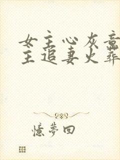女主心灰意冷男主追妻火葬场
