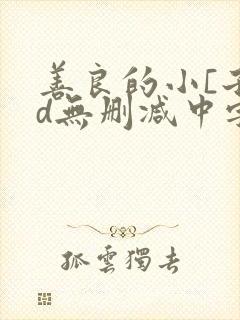 善良的小[子hd无删减中字第2季