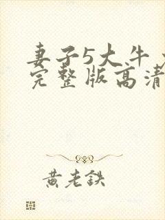 妻子5大牛免费完整版高清韩剧