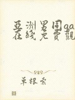 亚洲男同gay在线免费观看封面