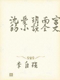 沈爱玥南宫瑾诺的小说全文免费阅读封面