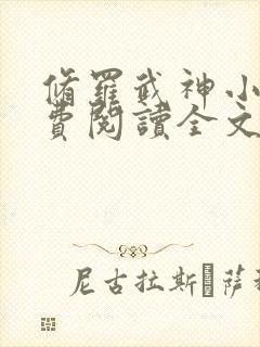 修罗武神小说免费阅读全文无删减封面