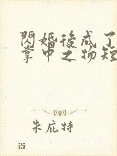 闪婚后成了大佬掌中之物短剧封面
