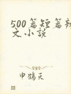 500篇短篇辣文小说