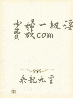 少妇一级淫片免费放com