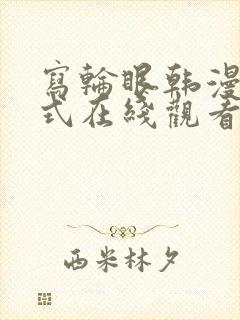 写轮眼韩漫下拉式在线观看封面