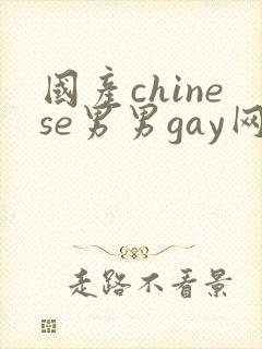 国产chinese男男gay网封面