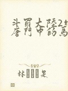 斗罗大陆2绝世唐门中的马小桃封面