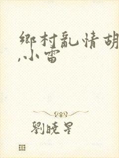 乡村乱情胡秀英,小雷封面