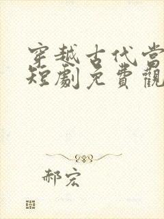 穿越古代当王爷短剧免费观看封面