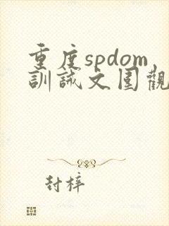 重度spdom训诫文围观