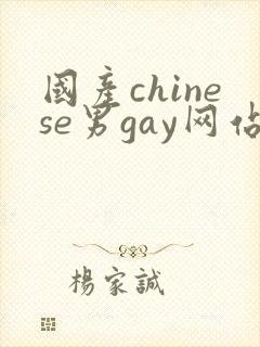 国产chinese男gay网站封面