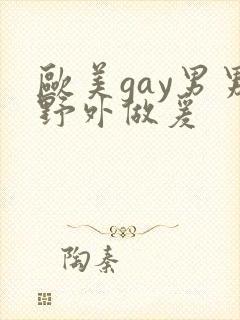 欧美gay男男野外做爰