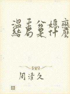 温柔公媳恋曲大结局是什么封面
