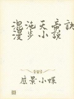 混沌天帝诀随风漫步小说
