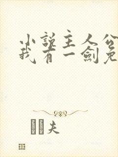 小说主人公叶观我有一剑免费阅读