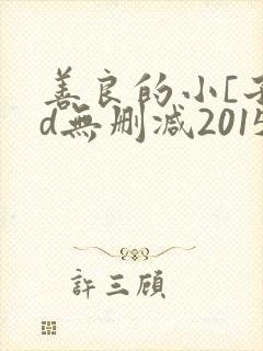 善良的小[子hd无删减2015