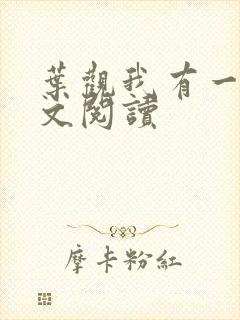 叶观我有一剑全文阅读封面
