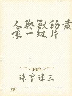 人与兽的黄色录像一级片