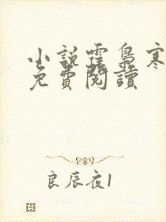小说霍枭寒苏婉免费阅读封面