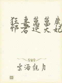 狂妻万万岁腹黑邪君逆天妃