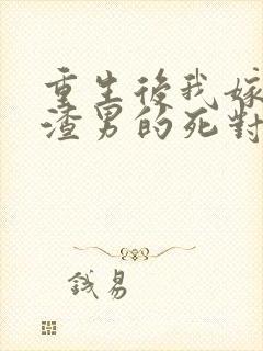 重生后我嫁给了渣男的死对头 连载