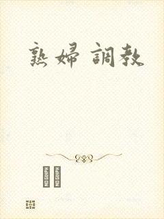 熟妇 调教