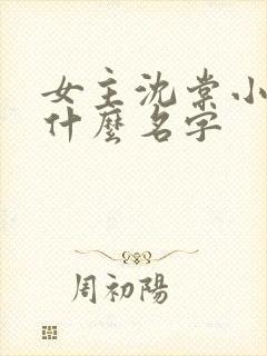 女主沈棠小说叫什么名字