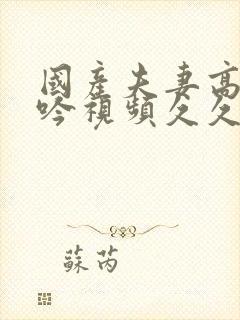 国产夫妻高潮呻吟视频久久在线封面