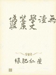 伪装学渣无删减版原文
