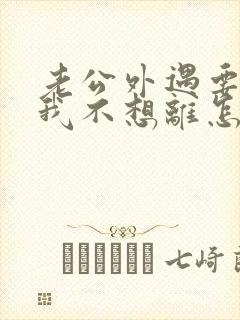 老公外遇要离婚我不想离怎么