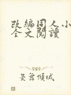 改编同人小说h全文阅读封面