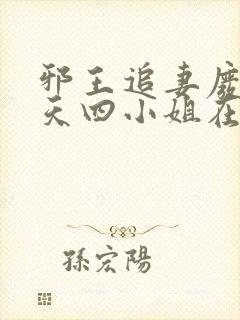 邪王追妻废材逆天四小姐在线阅读