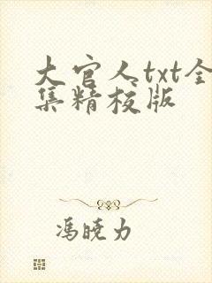 大官人txt全集精校版