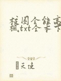 校园全能高手季枫txt全本下载