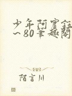 少年阿宾钰慧1～80笔趣阁封面