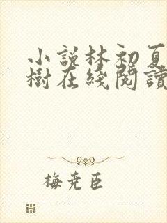 小说林初夏秦嘉树在线阅读