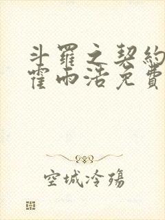 斗罗之契约神王霍雨浩免费阅读