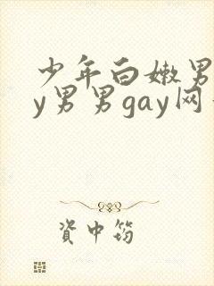 少年白嫩男gay男男gay网站