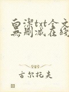 白洁txt全文无删减在线阅读