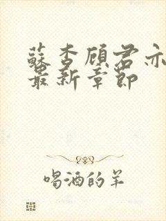 苏杳顾君亦小说最新章节