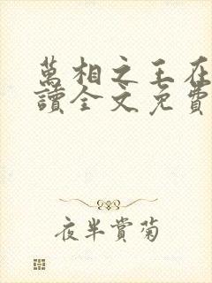 万相之王在线阅读全文免费封面