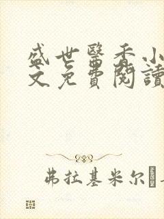 盛世医香小说全文免费阅读封面