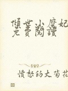 倾世小魔妃全文免费阅读