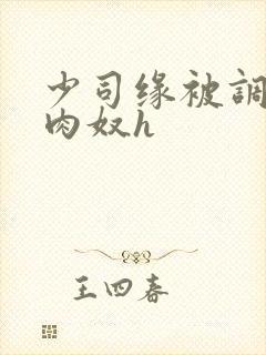 少司缘被调教成肉奴h
