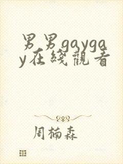 男男gaygay在线观看