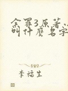 余罪3原著小说叫什么名字封面